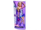 Barbie: Fashionistas Barbie lila pöttyös ruhában, mattel