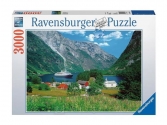 Ravensburger Csodás Norvégia puzzle, 3000 darab,  puzzle, puzleball