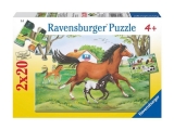 lego, webshop, webáruház, legó, legókRavensburger Puzzle 2x20 Lóvilág,  3 éveseknek,  4 éveseknek,  5 éveseknek,  6 éveseknek,  7 éveseknek, Ravensburger, Puzzle, Puzleball, Puzzle 100 db-ig