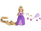 Mini Rapunzel baba fésûvel és hajdíszekkel, mattel
