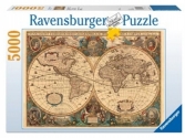 Ravensburger Antik világtérkép, 5000 darab,  puzzle, puzleball