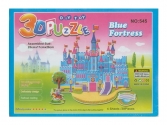 3D puzzle kék kastély, 14 éveseknek