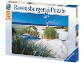 Ravensburger Tengerpart prémium puzzle 500 db,  puzzle, puzleball