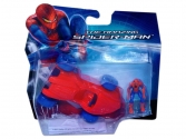 Pókember: Pókember mini akciófigura piros autóval, pókember