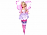 Sparkle Girlz - Szőke hajú rózsaszín-lila ruhás hercegnő baba - 30 cm , sparkle girlz