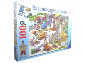 Ravensburger Építkezés puzzle, 100 darab,  7 éveseknek