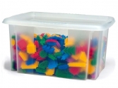 Wader: Színes tûskés építõelemek dobozban - 500 db,  lego, duplo, műanyag építőjáték