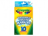 Crayola: 10 db-os vékony filctoll készlet,  színezők