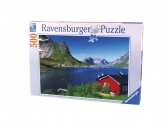 Ravensburger Puzzle 500 darab Norvégia halászfal,  puzzle, puzleball