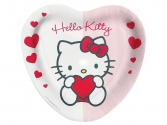Hello Kitty: Szív alakú tányér 23 cm, bbs