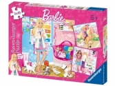 Barbie puzzle, 3x49 darab,  puzzle, puzleball