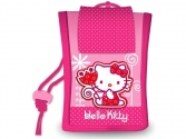 Hello Kitty: nyakba akasztós rózsaszín pénztárca, hello kitty