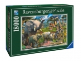 Ravensburger Afrikai állatok puzzle, 18000 darab,  puzzle, puzleball