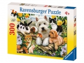 Ravensburger Boldog állatok puzzle, 300 darab, 14 éveseknek