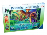 Ravensburger Dinoszauruszok puzzle, 200 darab,  dinók
