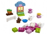 4623 Rózsaszín elemtartó doboz,  lego, duplo, műanyag építőjáték