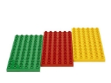 lego, webshop, webáruház, legó, legók2198 3 db színes építőlap, DUPLO, LEGO, DUPLO, műanyag építőjáték,  2 éveseknek,  3 éveseknek,  4 éveseknek,  5 éveseknek, Duplo - Kreatív építés